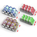 4 - Pack Expandable Can Organizer – Clear Refrigerator Drink Storage - GluxeHaus