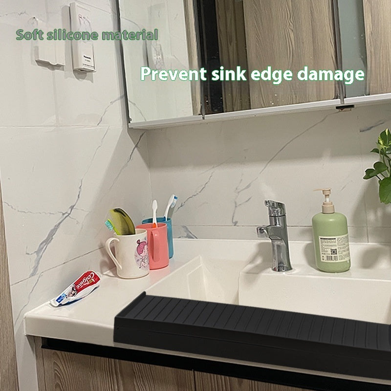 New Silicone Sink Edge Splash Shield Protector Upgraded Multifunctional Sink