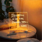 LED Note Board Lamp – Acrylic Message Light - GluxeHaus