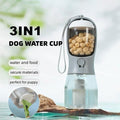 3 - in - 1 Pet Water Bottle – Portable Feeder & Waste Bag Holder - GluxeHaus