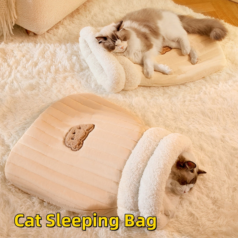 Sleeping Bag Warm Closed Pocket Cat Nest