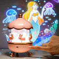 Night Light Projector – USB Rechargeable Kids Room Lamp - GluxeHaus