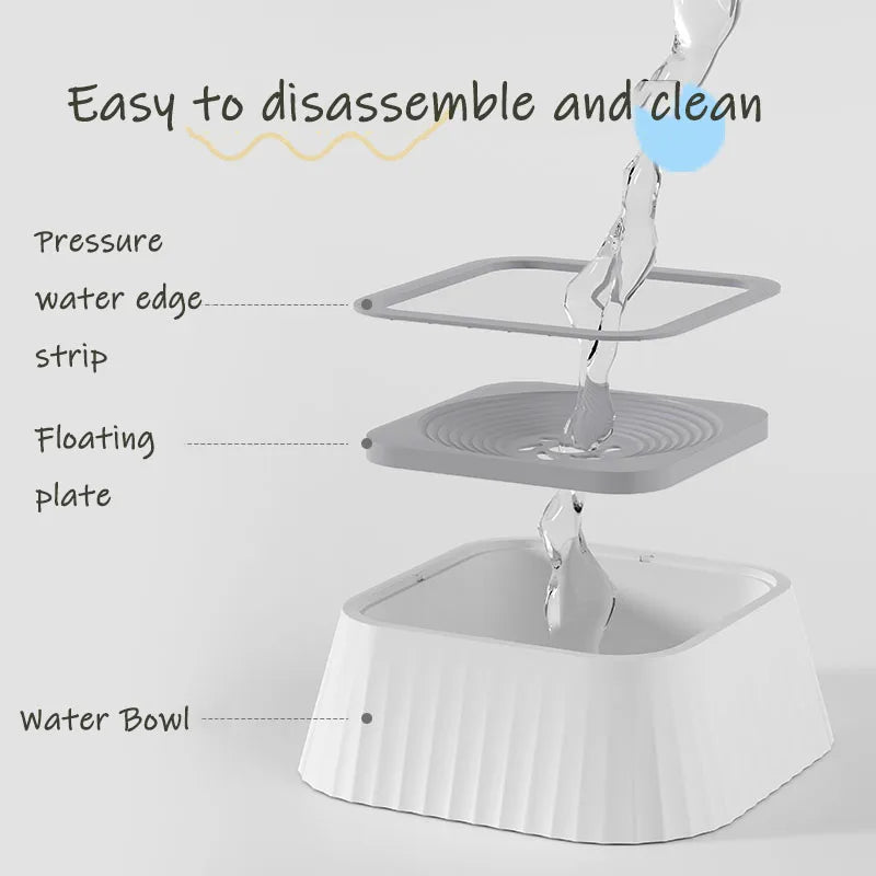 No - Spill Floating Pet Water Bowl - GluxeHaus