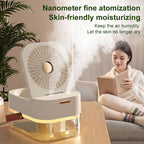 Portable Mist Fan – USB Air Cooler with Night Light - GluxeHaus