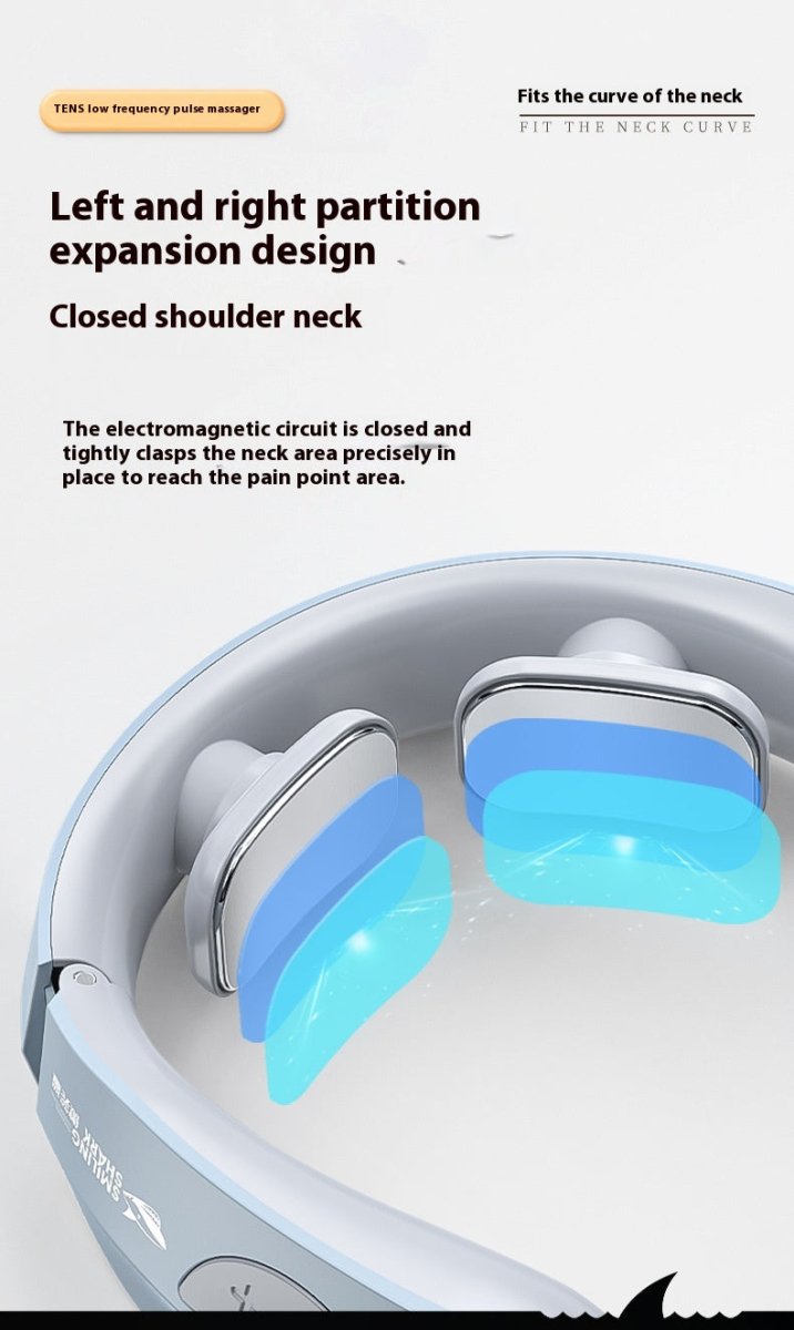 Electric Neck Massager with Heat & EMS Pulse Technology - GluxeHaus
