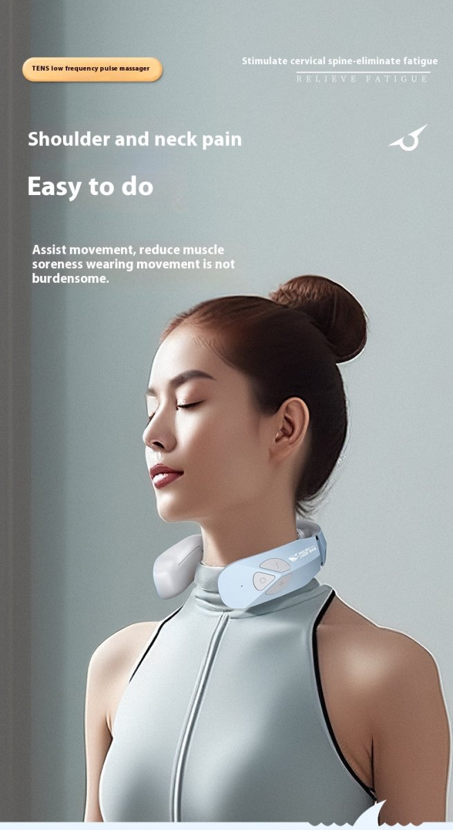 Electric Neck Massager with Heat & EMS Pulse Technology - GluxeHaus