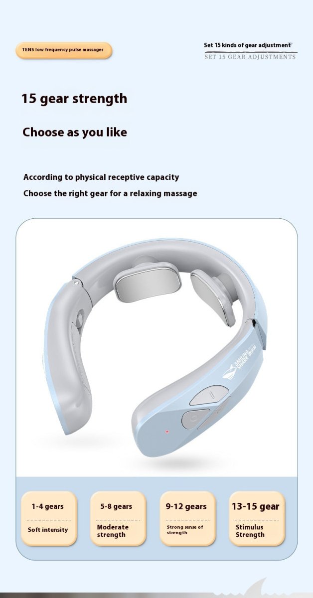 Electric Neck Massager with Heat & EMS Pulse Technology - GluxeHaus