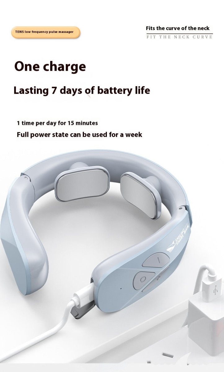 Electric Neck Massager with Heat & EMS Pulse Technology - GluxeHaus