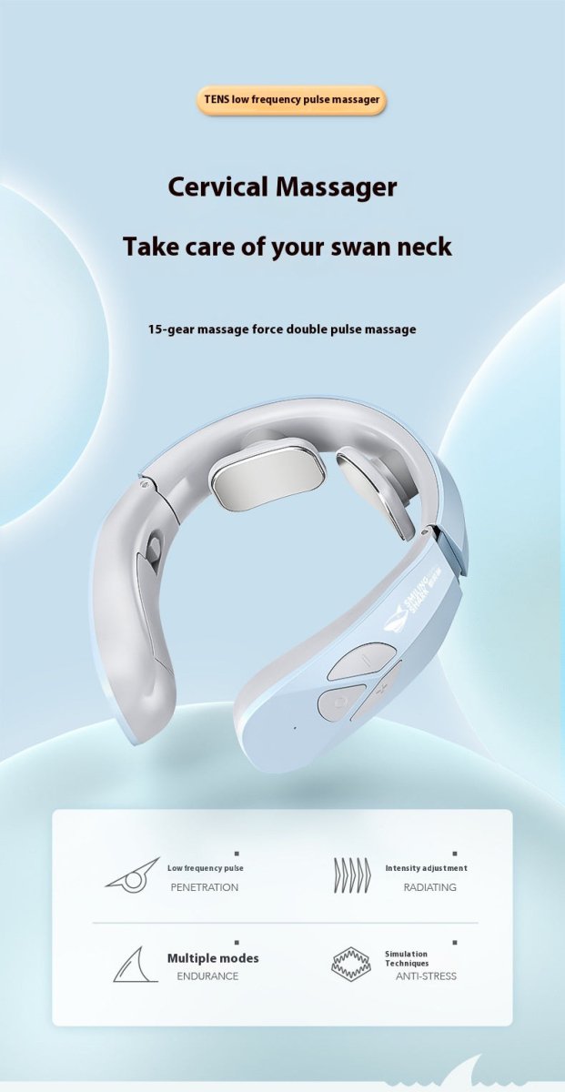 Electric Neck Massager with Heat & EMS Pulse Technology - GluxeHaus