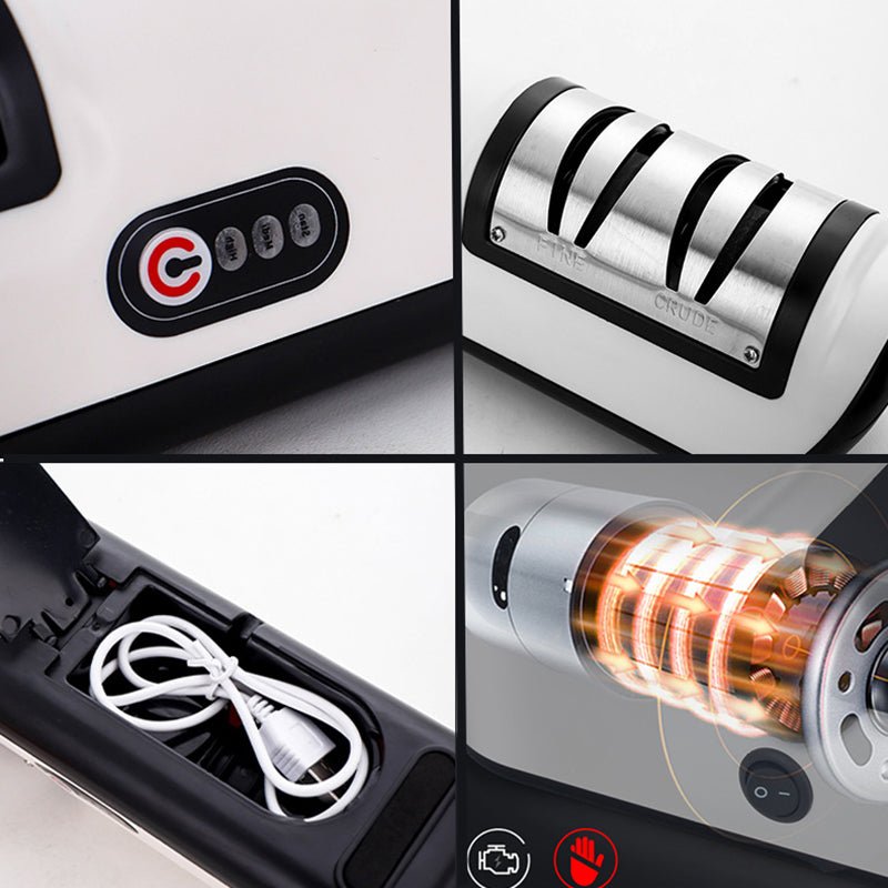 Electric Knife Sharpener – Fast & Adjustable Sharpening Tool - GluxeHaus