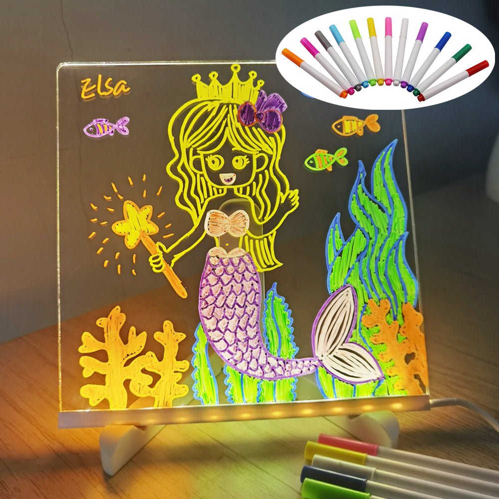 LED Note Board Lamp – Acrylic Message Light - GluxeHaus
