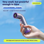 Portable Turbo Fan – Rechargeable, Adjustable Speed with Digital Display - GluxeHaus