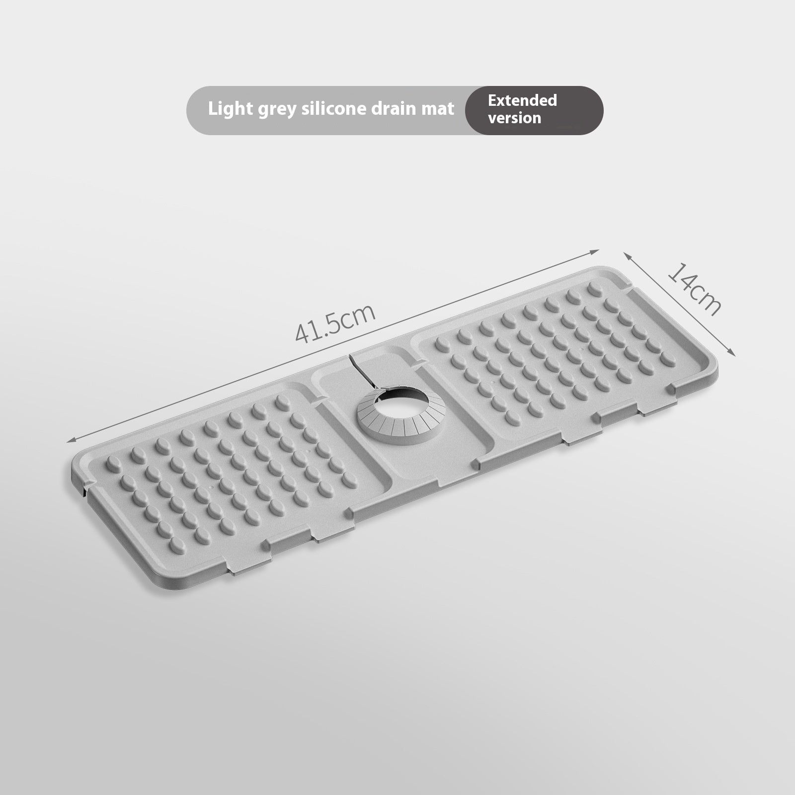 Faucet Water Draining Pad Cutting Splash-proof Water Sink Sink Silica Gel Pad Bathroom Table Non-slip Soap Mat
