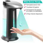 400ml Automatic Touchless Soap Dispenser – Black - GluxeHaus
