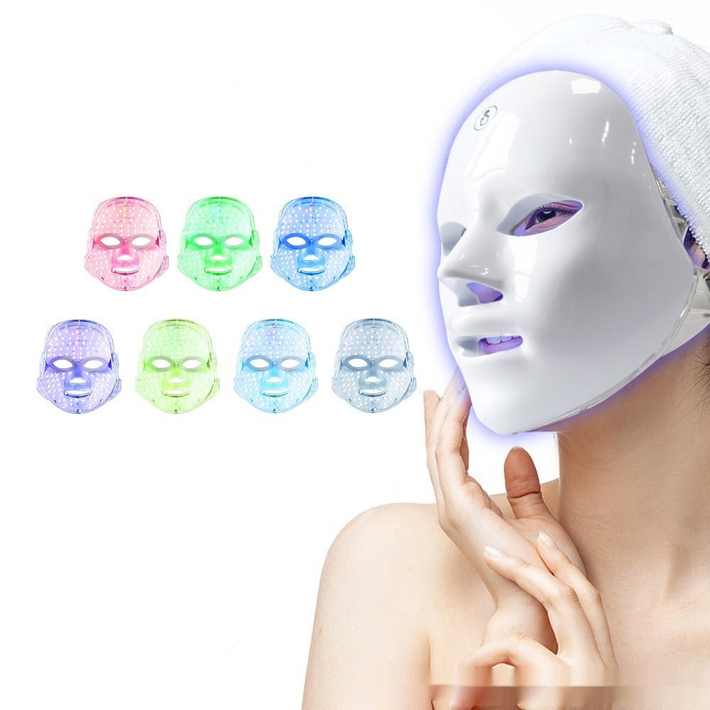 7 - Color LED Therapy Face Mask – At - Home Skin Rejuvenation - GluxeHaus