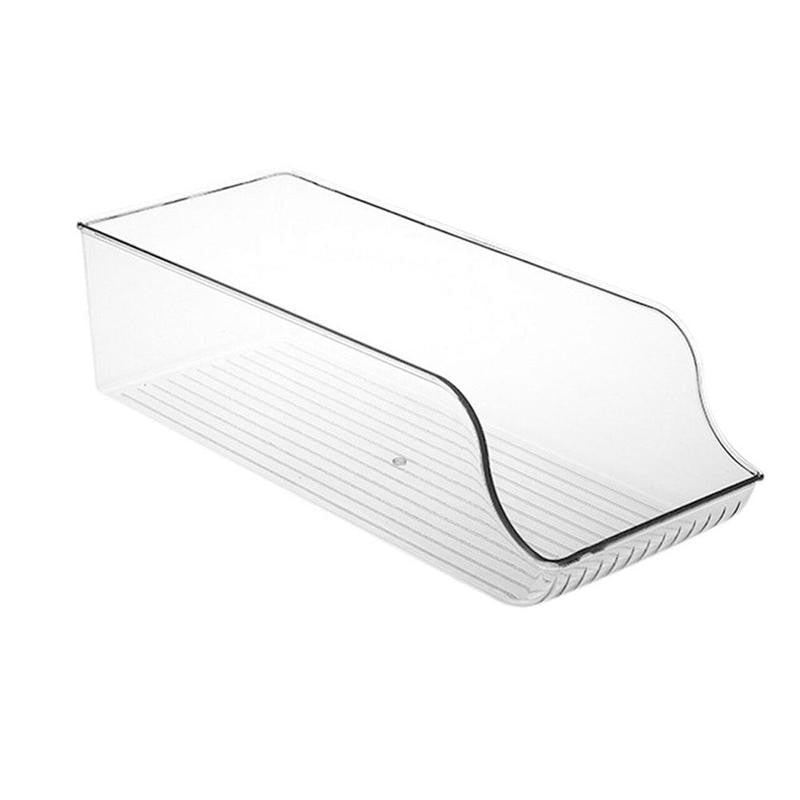 Clear Beverage Organizer Bin – Refrigerator & Cabinet Storage Holder - GluxeHaus