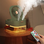 Portable Mist Fan – USB Air Cooler with Night Light - GluxeHaus