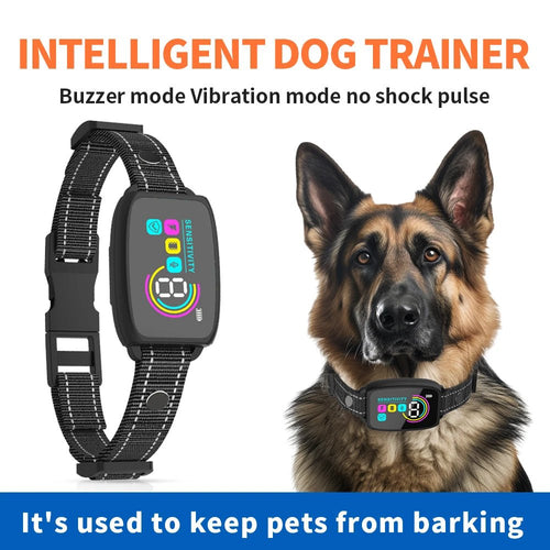 Automatic Anti - Bark Dog Collar – Rechargeable Training Collar - GluxeHaus