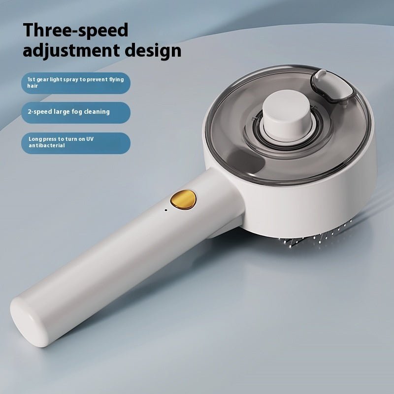 Pet Steam Brush – Self - Cleaning Grooming Tool for Dogs & Cats - GluxeHaus