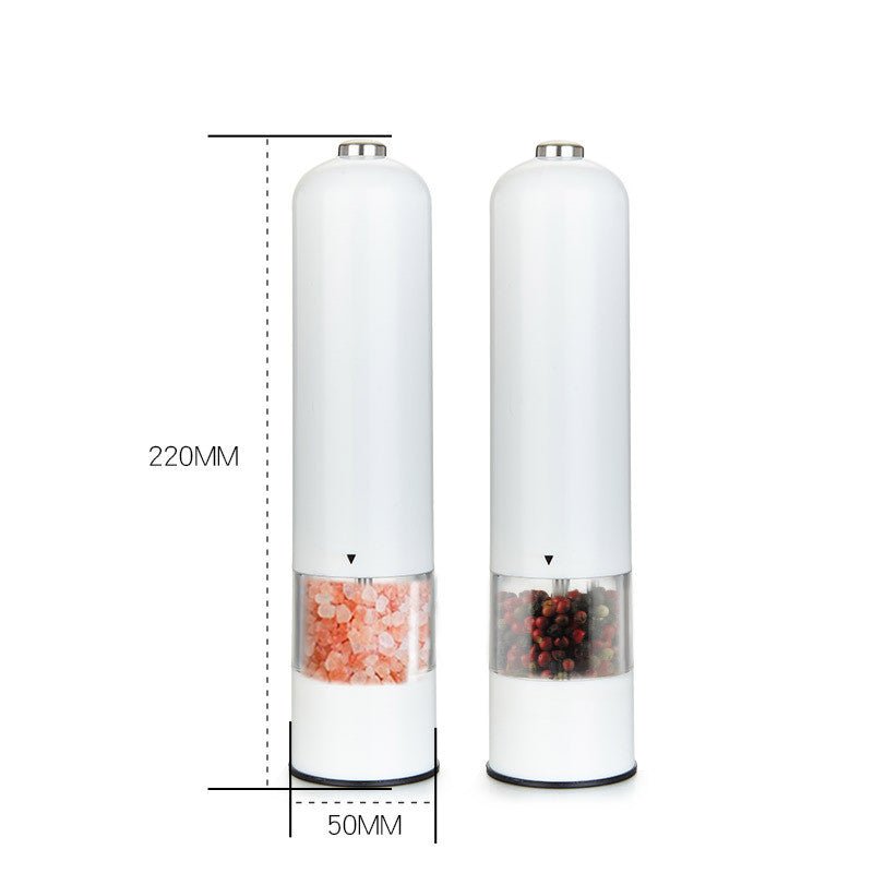 Electric Salt & Pepper Grinder – Adjustable One - Hand Operation - GluxeHaus