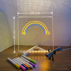LED Note Board Lamp – Acrylic Message Light - GluxeHaus