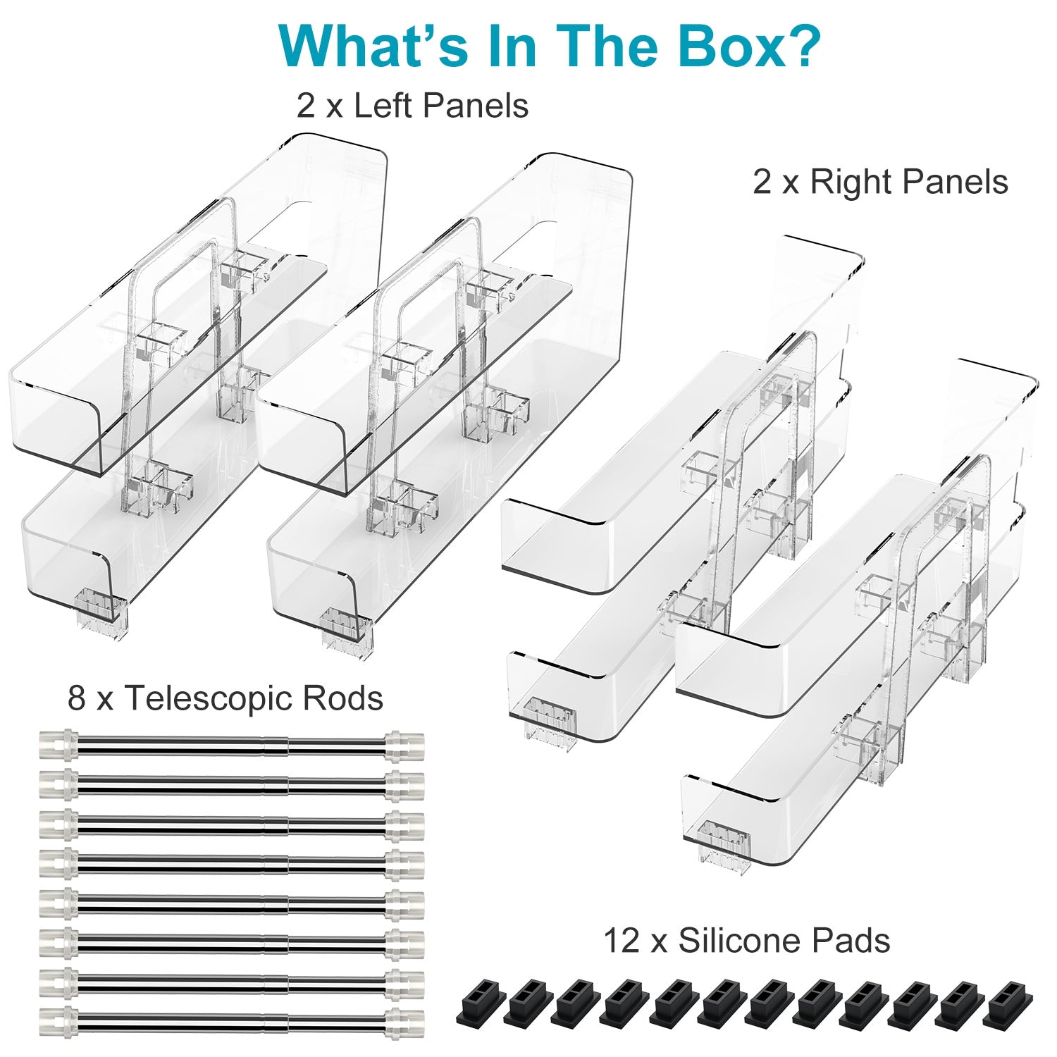 2Pack Adjustable Soda Can Organizers 2Tier Can Holders Beverage Dispensers For Fridge Pantry Cabinet 7Degree Slope Auto Rolling