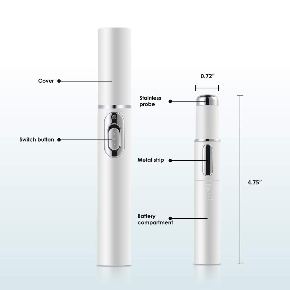 Blue Light Acne Treatment Pen – Targeted Skin Care Device - GluxeHaus