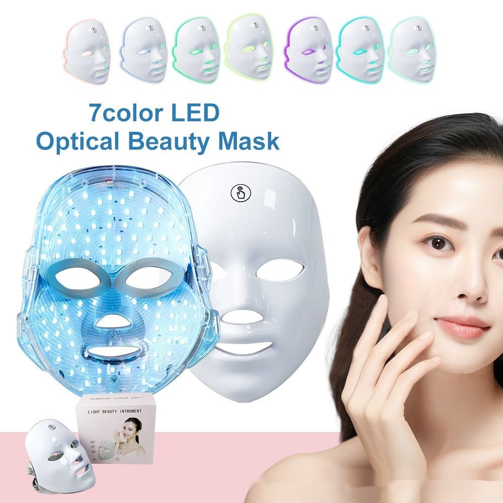 7 - Color LED Therapy Face Mask – At - Home Skin Rejuvenation - GluxeHaus