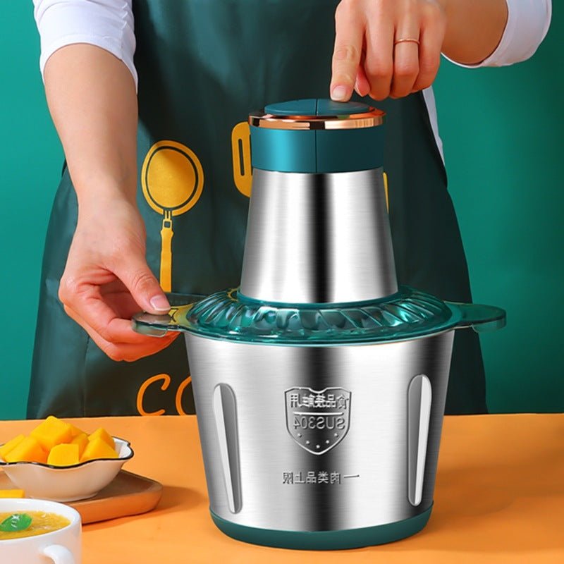 Electric Meat Grinder & Food Chopper – Stainless Steel Multi - Use Kitchen Prep Machine - GluxeHaus