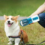3 - in - 1 Pet Water Bottle – Portable Feeder & Waste Bag Holder - GluxeHaus