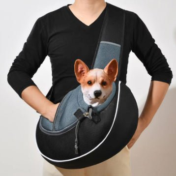 Pet Carrier Crossbody Bag – Portable Travel Sling - GluxeHaus
