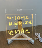 LED Note Board Lamp – Acrylic Message Light - GluxeHaus