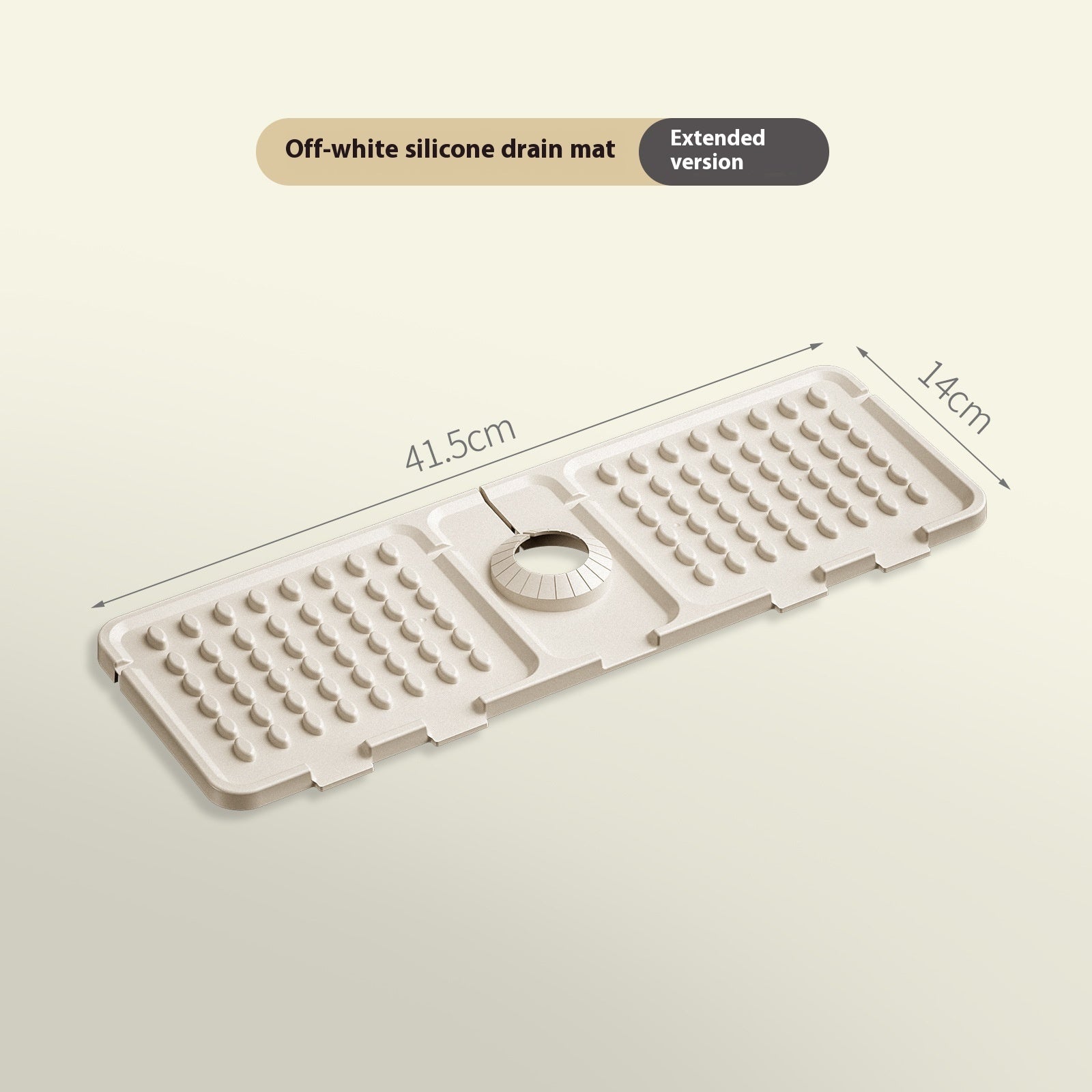 Faucet Water Draining Pad Cutting Splash-proof Water Sink Sink Silica Gel Pad Bathroom Table Non-slip Soap Mat