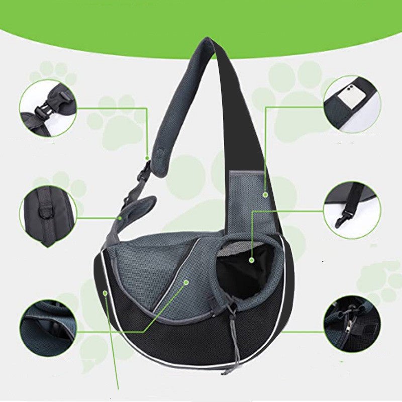 Pet Carrier Crossbody Bag – Portable Travel Sling - GluxeHaus