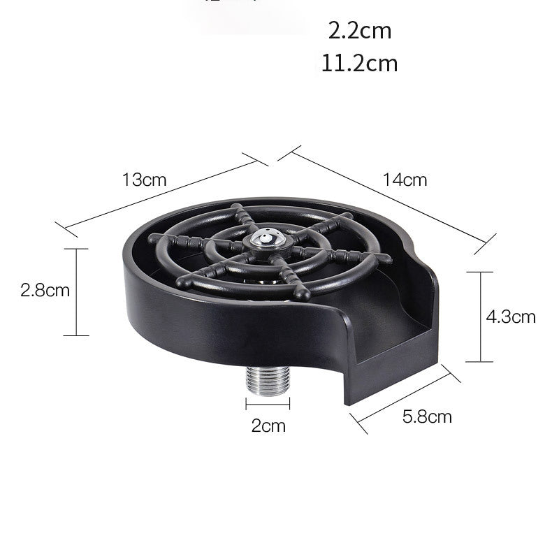 Sink Cup Washer – High - Pressure Multi - Angle Spray - GluxeHaus