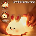 Rabbit LED Night Light – Soft Touch Bedside Lamp - GluxeHaus