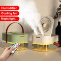 Portable Mist Fan – USB Air Cooler with Night Light - GluxeHaus