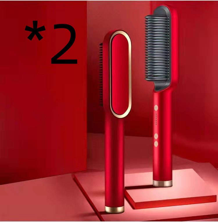 2 - in - 1 Hot Comb & Hair Straightener – Smooth & Style Tool - GluxeHaus