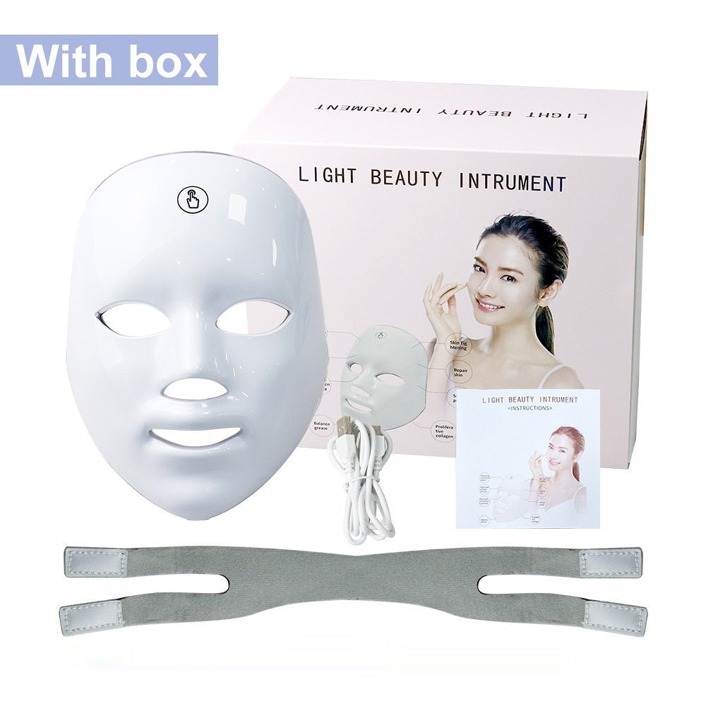 7 - Color LED Therapy Face Mask – At - Home Skin Rejuvenation - GluxeHaus