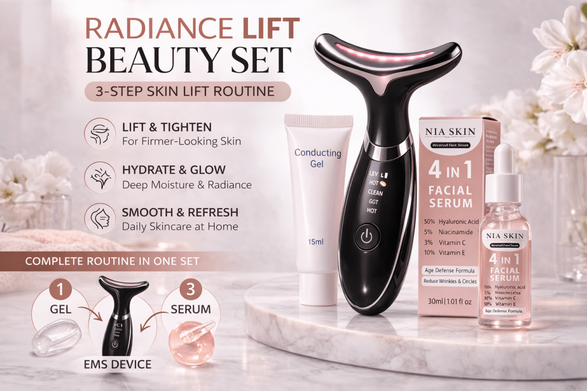 Radiance Lift Beauty Set – 3 Step Skin Care Routine - GluxeHaus
