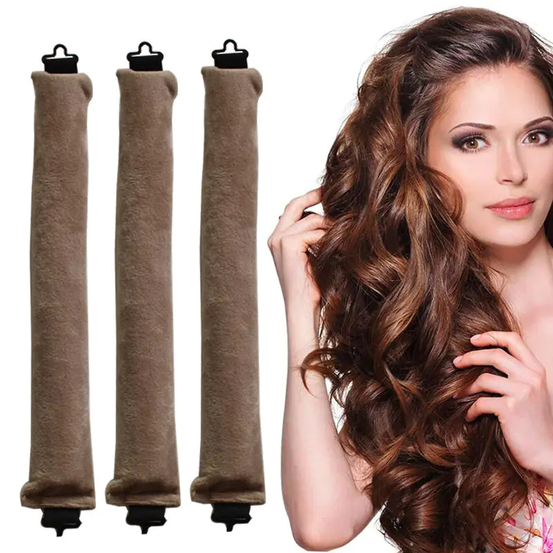 Thick Curling Wand for Big Waves - 3 Curling Rods