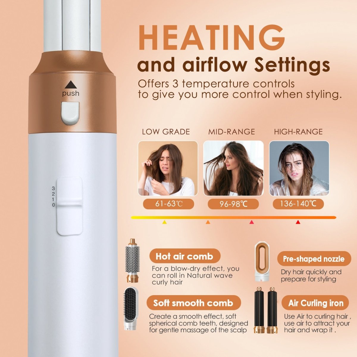 AirStyle Pro 5 - in - 1 Multi - Styler & Hair Volumizer - GluxeHaus