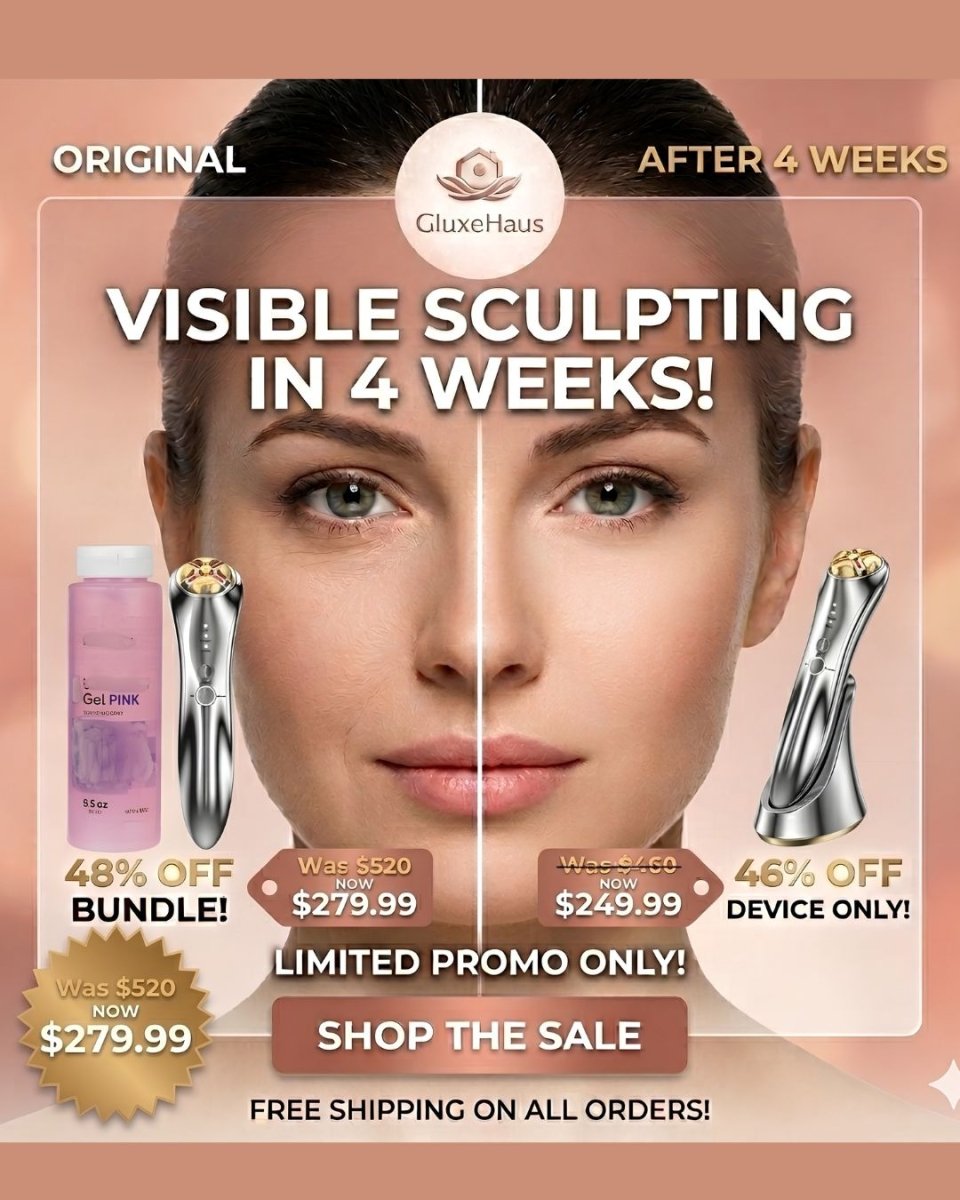 GluxeHaus Sculpt Architect™ Advanced Kit | 1MHz RF, EMS & Gel - GluxeHaus