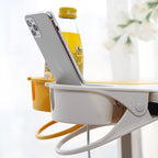 Desk Cup Holder Organizer – Clip - On Table Storage Rack - GluxeHaus