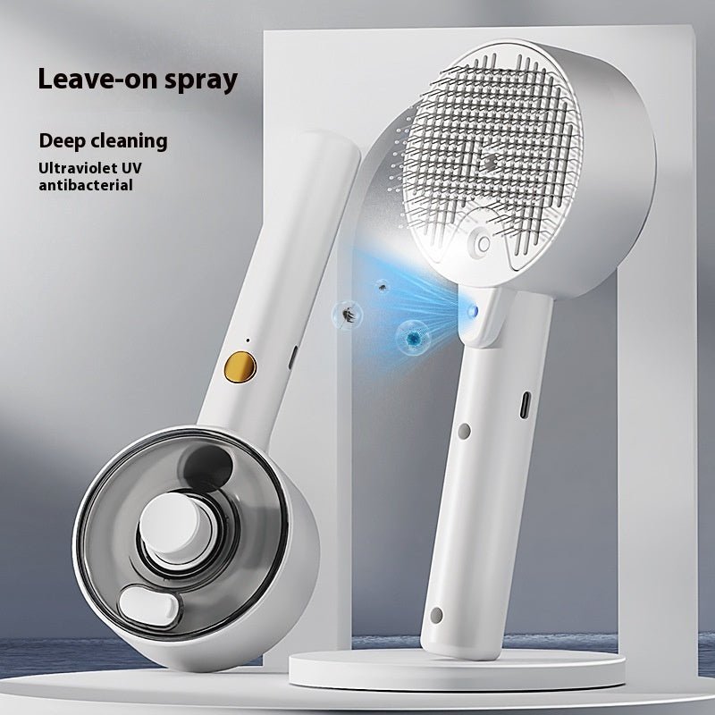 Pet Steam Brush – Self - Cleaning Grooming Tool for Dogs & Cats - GluxeHaus