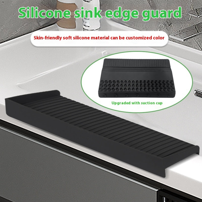 New Silicone Sink Edge Splash Shield Protector Upgraded Multifunctional Sink