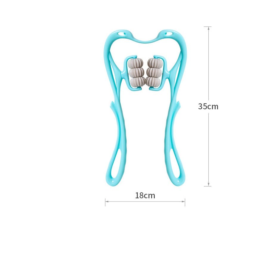 Six - Wheel Neck Massager Roller – Manual Relief Massage Tool - GluxeHaus