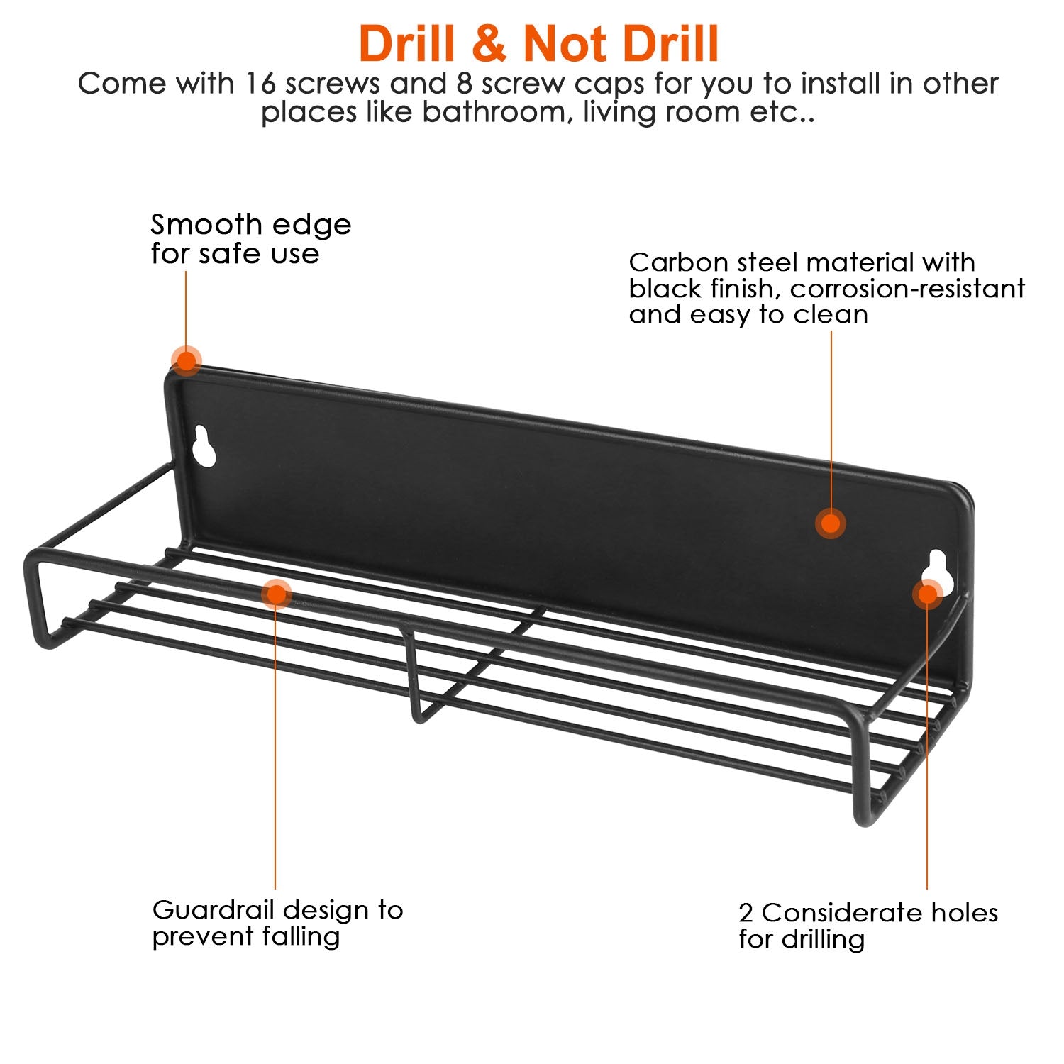 4Pack Strong Magnetic Spice Rack Organizer Fridge Storage Shelf For Jars Seasoning Tins Utensils Space Saver Holder For Refrigerator Microwave