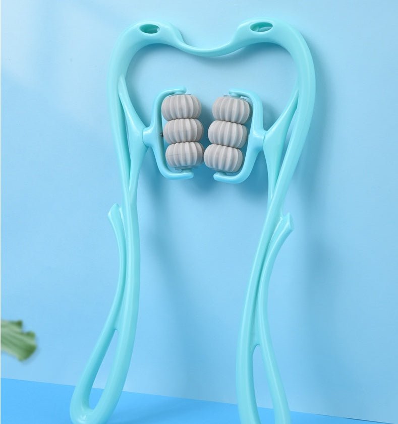 Six - Wheel Neck Massager Roller – Manual Relief Massage Tool - GluxeHaus
