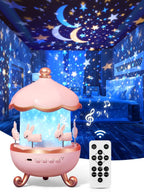 Night Light Projector – USB Rechargeable Kids Room Lamp - GluxeHaus